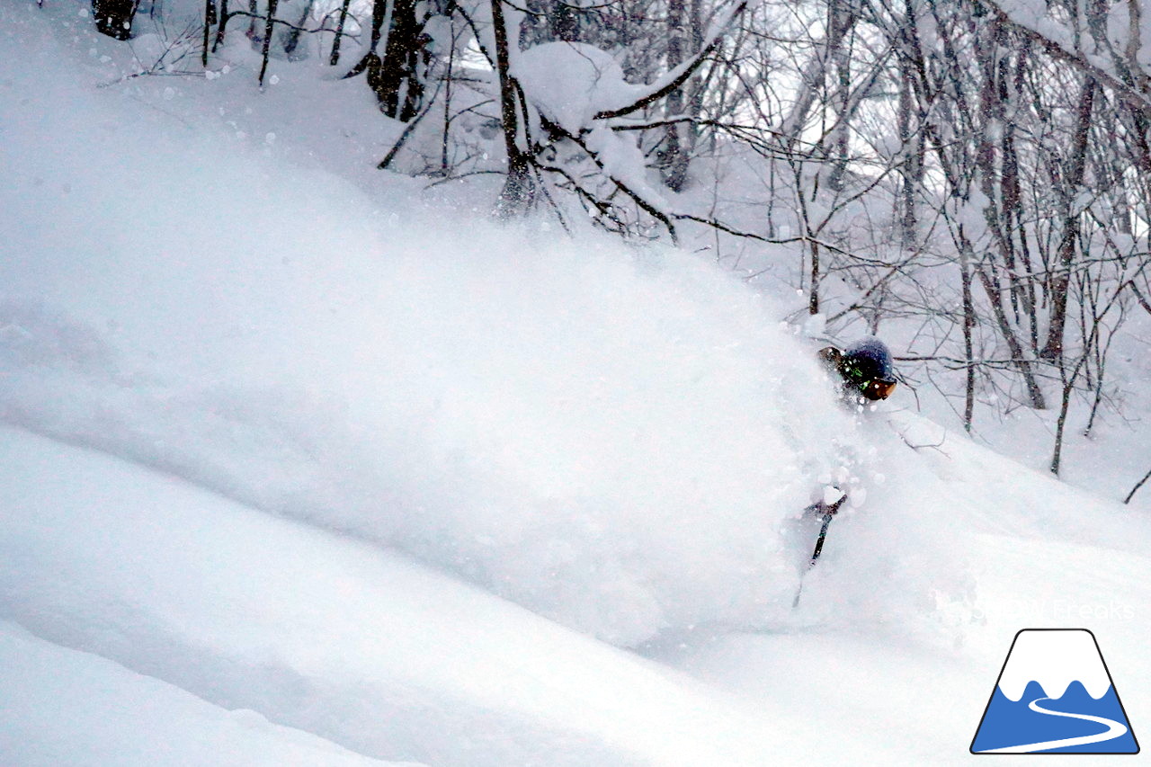 記録的大雪となった夕張マウントレースイは、午後からでもパウダー天国!!